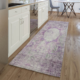 Piper Looms Mayfield Oriental AMF675 Purple Machine Washable Area Rug Runner Lifestyle Image Feature