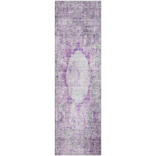 Piper Looms Mayfield Oriental AMF675 Purple Machine Washable Area Rug Runner Main Image