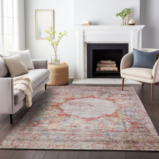 Piper Looms Mayfield Oriental AMF675 Red Machine Washable Area Rug Lifestyle Image Feature