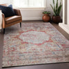 Piper Looms Mayfield Oriental AMF675 Red Machine Washable Area Rug Lifestyle Image Feature