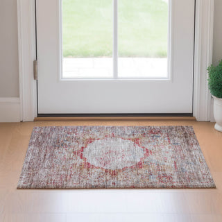 Piper Looms Mayfield Oriental AMF675 Red Machine Washable Area Rug Scatter Lifestyle Image Feature