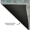 Piper Looms Mayfield Oriental AMF675 Teal Machine Washable Area Rug Backing Image