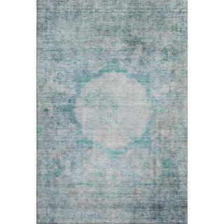 Piper Looms Mayfield Oriental AMF675 Teal Machine Washable Area Rug main image
