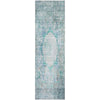 Piper Looms Mayfield Oriental AMF675 Teal Machine Washable Area Rug Runner Main Image