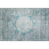 Piper Looms Mayfield Oriental AMF675 Teal Machine Washable Area Rug Scatter Main Image