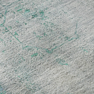 Piper Looms Mayfield Oriental AMF675 Teal Machine Washable Area Rug Swatch Image