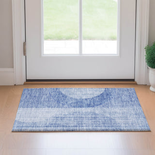 Piper Looms Mayfield Modern AMF676 Blue Machine Washable Area Rug Scatter Lifestyle Image Feature