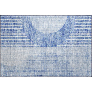Piper Looms Mayfield Modern AMF676 Blue Machine Washable Area Rug Scatter Main Image