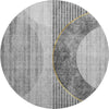 Piper Looms Mayfield Modern AMF676 Charcoal Machine Washable Area Rug Round Main Image
