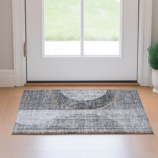 Piper Looms Mayfield Modern AMF676 Charcoal Machine Washable Area Rug Scatter Lifestyle Image Feature