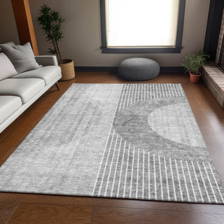 Piper Looms Mayfield Modern AMF676 Gray Machine Washable Area Rug Lifestyle Image Feature