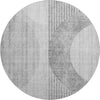 Piper Looms Mayfield Modern AMF676 Gray Machine Washable Area Rug Round Main Image