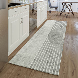 Piper Looms Mayfield Modern AMF676 Gray Machine Washable Area Rug Runner Lifestyle Image Feature