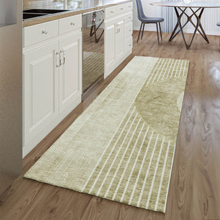 Piper Looms Mayfield Modern AMF676 Taupe Machine Washable Area Rug Runner Lifestyle Image Feature
