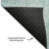 Piper Looms Mayfield Modern AMF676 Teal Machine Washable Area Rug Backing Image