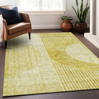 Piper Looms Mayfield Modern AMF676 Wheat Machine Washable Area Rug Lifestyle Image Feature
