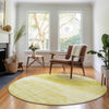 Piper Looms Mayfield Modern AMF676 Wheat Machine Washable Area Rug Round Lifestyle Image Feature