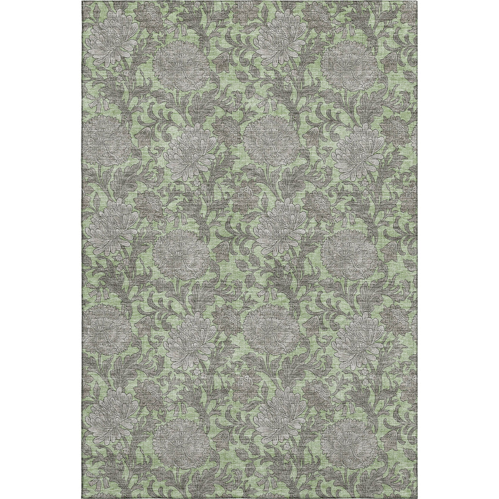 Piper Looms Mayfield Floral AMF677 Aloe Machine Washable Area Rug main image