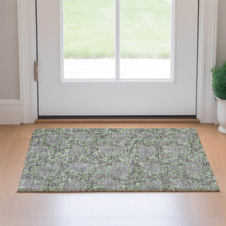 Piper Looms Mayfield Floral AMF677 Aloe Machine Washable Area Rug Scatter Lifestyle Image Feature