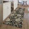 Piper Looms Mayfield Floral AMF677 Black Machine Washable Area Rug Runner Lifestyle Image Feature