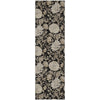 Piper Looms Mayfield Floral AMF677 Black Machine Washable Area Rug Runner Main Image