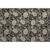 Piper Looms Mayfield Floral AMF677 Black Machine Washable Area Rug Scatter Main Image