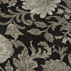Piper Looms Mayfield Floral AMF677 Black Machine Washable Area Rug Swatch Image