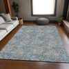 Piper Looms Mayfield Floral AMF677 Blue Machine Washable Area Rug Lifestyle Image Feature