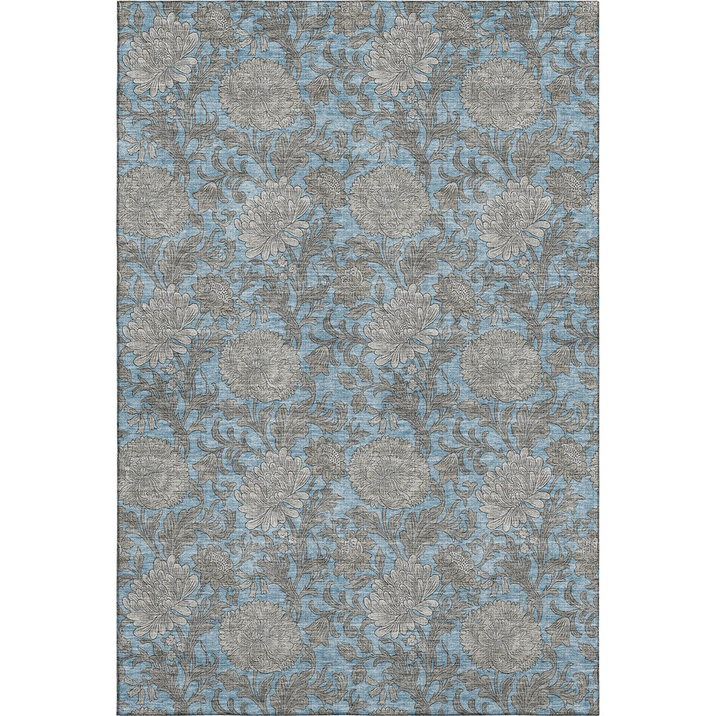Piper Looms Mayfield Floral AMF677 Blue Machine Washable Area Rug main image