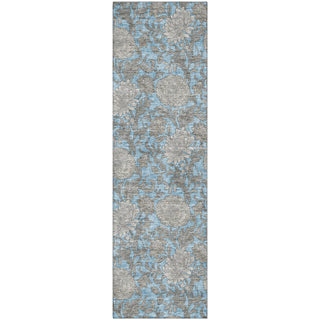 Piper Looms Mayfield Floral AMF677 Blue Machine Washable Area Rug Runner Main Image