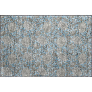 Piper Looms Mayfield Floral AMF677 Blue Machine Washable Area Rug Scatter Main Image