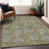 Piper Looms Mayfield Floral AMF677 Gold Machine Washable Area Rug Lifestyle Image Feature