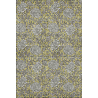Piper Looms Mayfield Floral AMF677 Gold Machine Washable Area Rug main image
