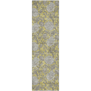 Piper Looms Mayfield Floral AMF677 Gold Machine Washable Area Rug Runner Main Image