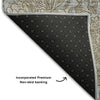Piper Looms Mayfield Floral AMF677 Gray Machine Washable Area Rug Backing Image