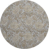 Piper Looms Mayfield Floral AMF677 Gray Machine Washable Area Rug Round Main Image