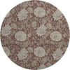 Piper Looms Mayfield Floral AMF677 Merlot Machine Washable Area Rug Round Main Image