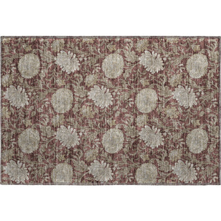 Piper Looms Mayfield Floral AMF677 Merlot Machine Washable Area Rug Scatter Main Image