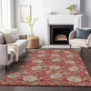 Piper Looms Mayfield Floral AMF677 Red Machine Washable Area Rug Lifestyle Image Feature