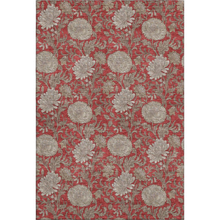 Piper Looms Mayfield Floral AMF677 Red Machine Washable Area Rug main image
