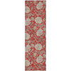 Piper Looms Mayfield Floral AMF677 Red Machine Washable Area Rug Runner Main Image