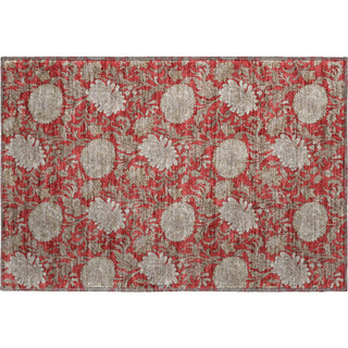 Piper Looms Mayfield Floral AMF677 Red Machine Washable Area Rug Scatter Main Image