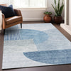 Piper Looms Mayfield Modern AMF678 Blue Machine Washable Area Rug Lifestyle Image Feature