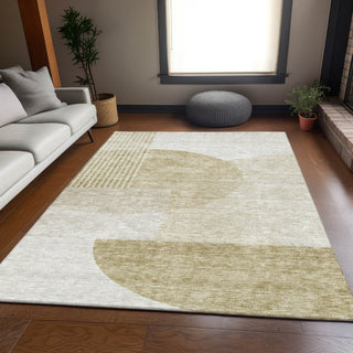 Piper Looms Mayfield Modern AMF678 Brown Machine Washable Area Rug Lifestyle Image Feature