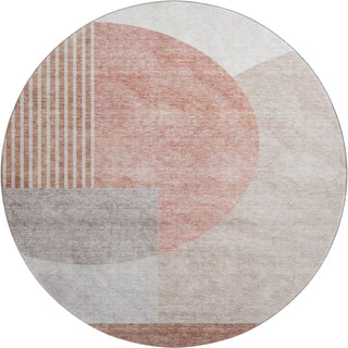 Piper Looms Mayfield Modern AMF678 Copper Machine Washable Area Rug Round Main Image