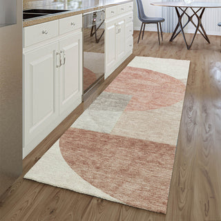 Piper Looms Mayfield Modern AMF678 Copper Machine Washable Area Rug Runner Lifestyle Image Feature