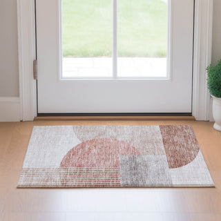 Piper Looms Mayfield Modern AMF678 Copper Machine Washable Area Rug Scatter Lifestyle Image Feature