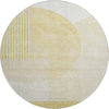 Piper Looms Mayfield Modern AMF678 Gold Machine Washable Area Rug Round Main Image