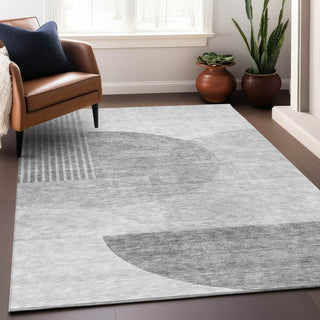 Piper Looms Mayfield Modern AMF678 Gray Machine Washable Area Rug Lifestyle Image Feature