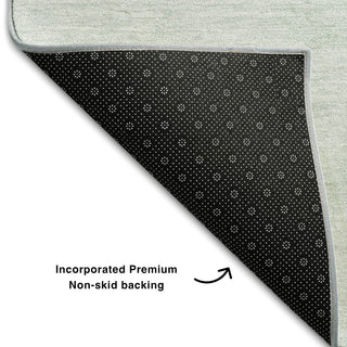 Piper Looms Mayfield Modern AMF678 Green Machine Washable Area Rug Backing Image